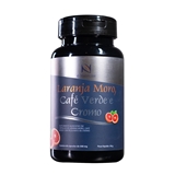 Laranja Moro + Café Verde + Cromo 500mg -  60 Cápsulas 