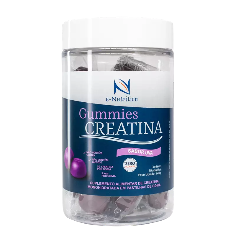 Gummies De Creatina Sabor Uva-  30 Gomas