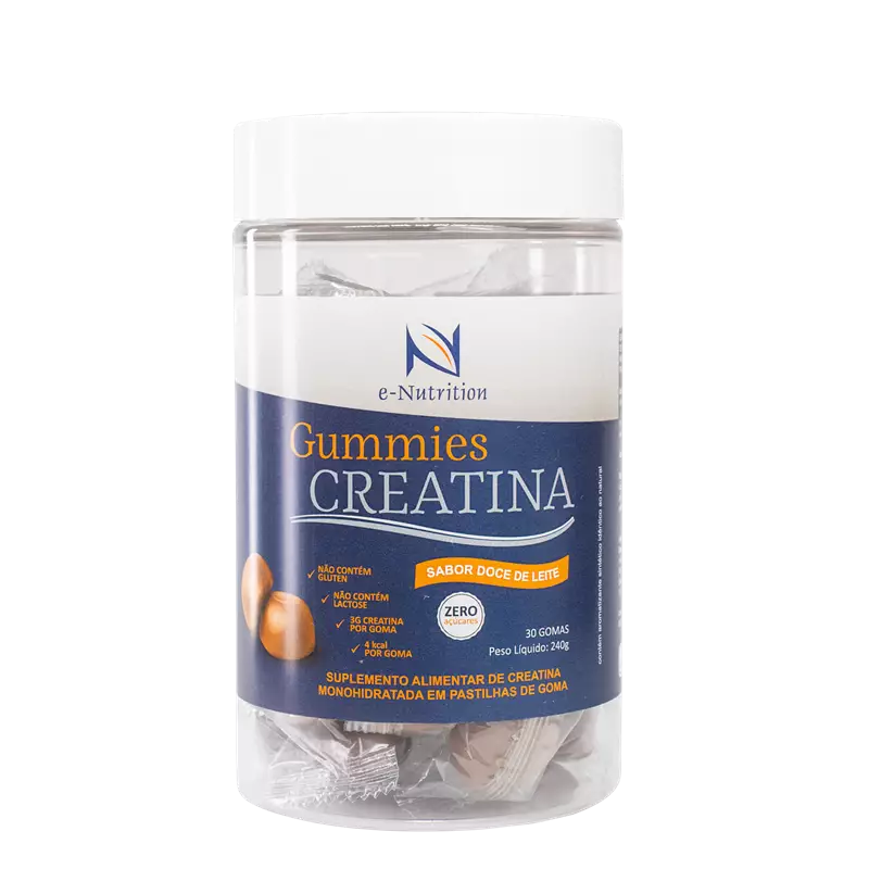 Gummies De Creatina Sabor Doce De Leite -  30 Gomas