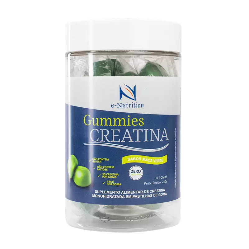Gummies de Creatina sabor Maçã Verde - 30 Gomas